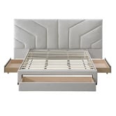 Western Designs Oat White Spring 3 Drawer Bed Frame