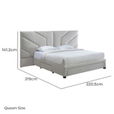 Western Designs Oat White Spring 3 Drawer Bed Frame