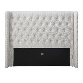 Western Designs Oat White Forest Hill Button Tufted Queen Bedhead