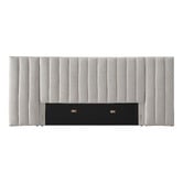 Western Designs Oat White Alhambra Oversized King Bedhead