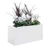 Garden Emporium 30cm Willow Galvanised Steel Box Planter