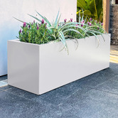 Garden Emporium 30cm Willow Galvanised Steel Box Planter
