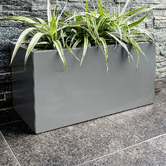 Garden Emporium 30cm Willow Galvanised Steel Box Planter