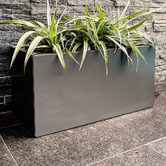 Garden Emporium 30cm Willow Galvanised Steel Box Planter