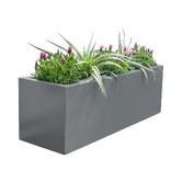Garden Emporium 30cm Willow Galvanised Steel Box Planter