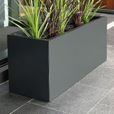 Garden Emporium Willow Rectangular Galvanised Steel Box Planter