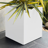 Garden Emporium Willow Square Galvanised Steel Box Planter