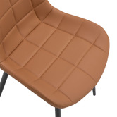 Haven Cove Furniture Keat Faux Leather Dining Chairs