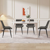 Haven Cove Furniture Keat Faux Leather Dining Chairs