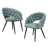 Haven Cove Furniture Merlene Dutch Velvet Dining Chairs