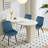 Haven Cove Furniture Maizie Faux Leather Dining Chairs