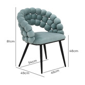 Haven Cove Furniture Merlene Dutch Velvet Dining Chairs