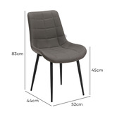 Haven Cove Furniture Keat Faux Leather Dining Chairs