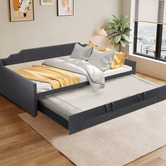 Haven Cove Furniture Deidara Queen Daybed with Trundle &amp; Storage