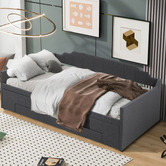 Haven Cove Furniture Deidara Queen Daybed with Trundle &amp; Storage