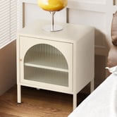 Haven Cove Furniture Chloe 1 Door Fluted Bedside Table
