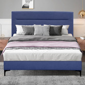 Haven Cove Furniture Emelia Upholstered Queen Platform Bed
