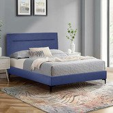 Haven Cove Furniture Emelia Upholstered Queen Platform Bed