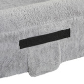 Haven Cove Furniture Grey Brady Inflatable Faux Fur Dog Bed