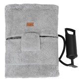 Haven Cove Furniture Grey Brady Inflatable Faux Fur Dog Bed