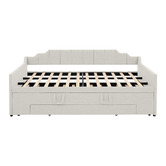 Haven Cove Furniture Deidara Queen Daybed with Trundle &amp; Storage