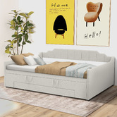 Haven Cove Furniture Deidara Queen Daybed with Trundle &amp; Storage