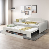 Haven Cove Furniture Deidara Queen Daybed with Trundle &amp; Storage