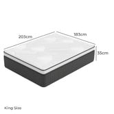 Haven Cove Furniture 35cm Medium Tripp Hybrid Euro Top Mattress