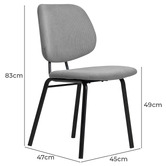Haven Cove Furniture Dylan Upholstered Dining Chairs