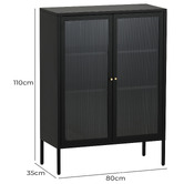 Haven Cove Furniture Laverne 2 Door Display Cabinet
