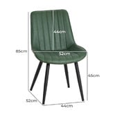 Haven Cove Furniture Blair Faux Leather Dining Chairs
