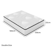 Haven Cove Furniture 22cm Medium-Firm Artis Pocket Spring Tight Top Mattress