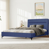 Haven Cove Furniture Emelia Upholstered Queen Platform Bed