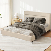 Haven Cove Furniture Emelia Upholstered Queen Platform Bed