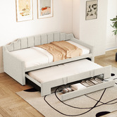 Haven Cove Furniture Deidara Queen Daybed with Trundle &amp; Storage