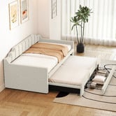 Haven Cove Furniture Deidara Queen Daybed with Trundle &amp; Storage