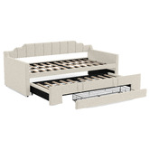 Haven Cove Furniture Deidara Queen Daybed with Trundle &amp; Storage
