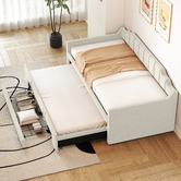 Haven Cove Furniture Deidara Queen Daybed with Trundle &amp; Storage