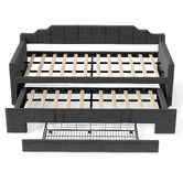 Haven Cove Furniture Deidara Queen Daybed with Trundle &amp; Storage
