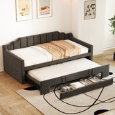 Haven Cove Furniture Deidara Queen Daybed with Trundle &amp; Storage