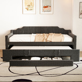 Haven Cove Furniture Deidara Queen Daybed with Trundle &amp; Storage