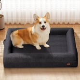 Haven Cove Furniture Arion Orthopedic Teddy Fleece Calming Dog Bed