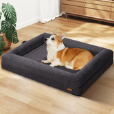 Haven Cove Furniture Arion Orthopedic Teddy Fleece Calming Dog Bed