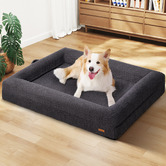 Haven Cove Furniture Arion Orthopedic Teddy Fleece Calming Dog Bed