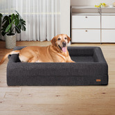 Haven Cove Furniture Arion Orthopedic Teddy Fleece Calming Dog Bed