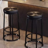 Haven Cove Furniture 68cm Zora Faux Leather Bar Stool