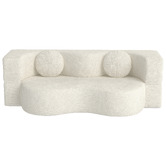 Haven Cove Furniture Arthur 3 Seater Chenille Sofa Bed