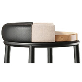 Haven Cove Furniture 68cm Zora Faux Leather Bar Stool
