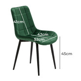 Haven Cove Furniture Keat Velvet Dining Chairs
