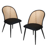 Haven Cove Furniture Lathen Faux Leather Dining Chairs